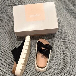 Birkenstock Papillio Black and White Sandals